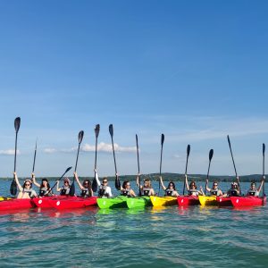2025.07.12. Kajaktúra a Balatonon Alsóörs és Tihany között
